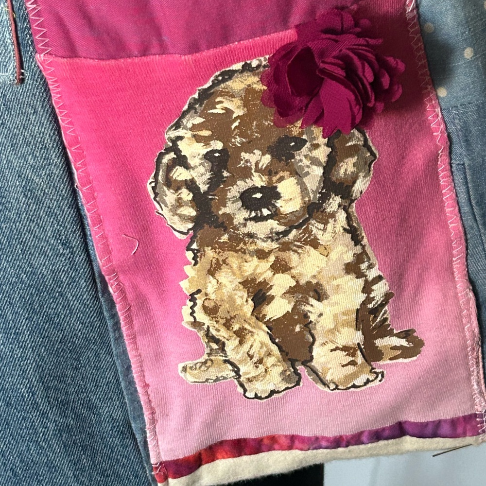 Handmade overnight bag denim, small dog pic - Picture 6 of 6